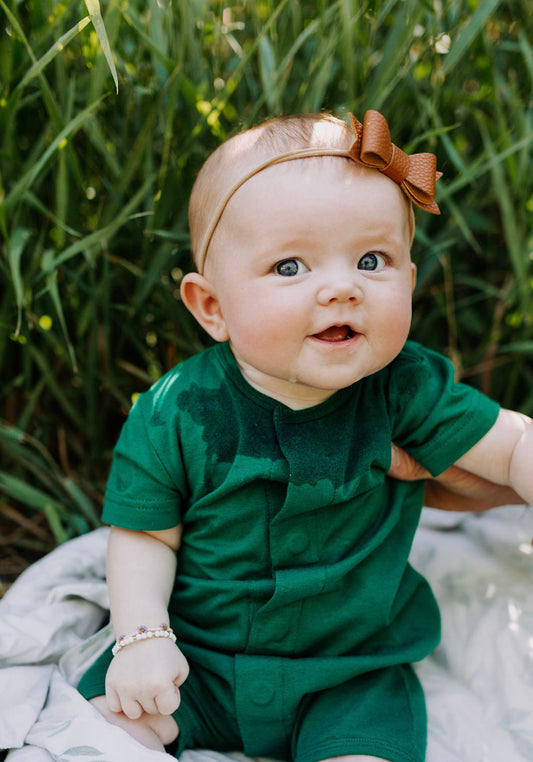 Powell Romper in Forest Green